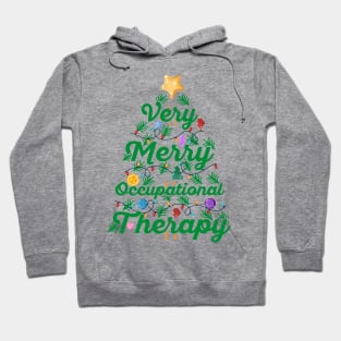 OT Christmas Very Merry Occupational Therapy Christmas Hoodie